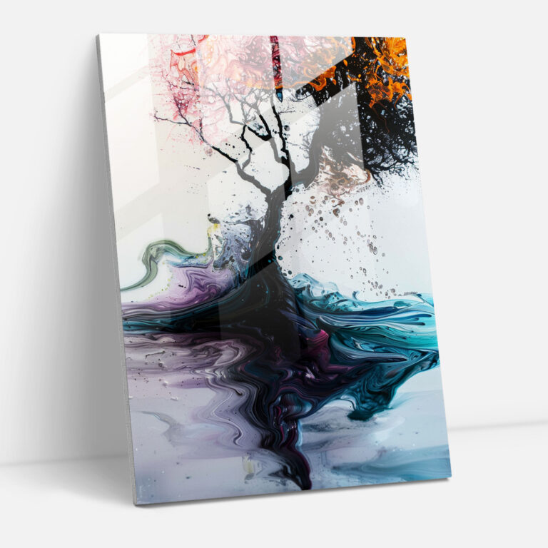 Ashvin Harrison Glass Art - Ethereal Nature Scenes In Soft Pastel Tones - Ashvin Harrison, Home Decoration, Glass Art, Ashvin Harrison