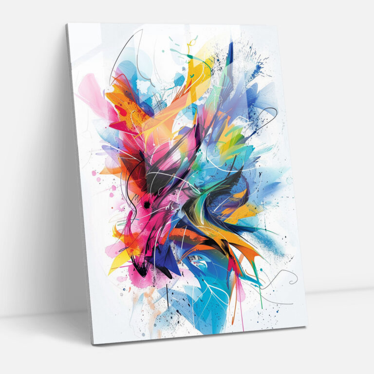 Ashvin Harrison Wall Decoration Colorful Abstract Shapes - Ashvin Harrison, Abstract Art, Wall Decoration, Glass Print