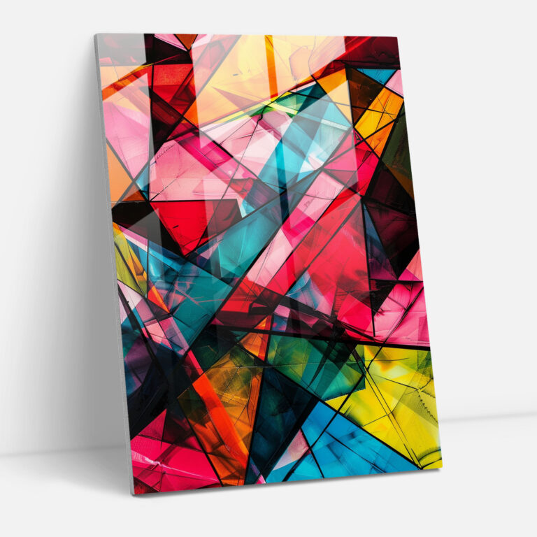 Ashvin Harrison Abstract Geometric Glass Print - Ashvin Harrison, Ashvin Harrison, Wall Decoration, Home Decoration