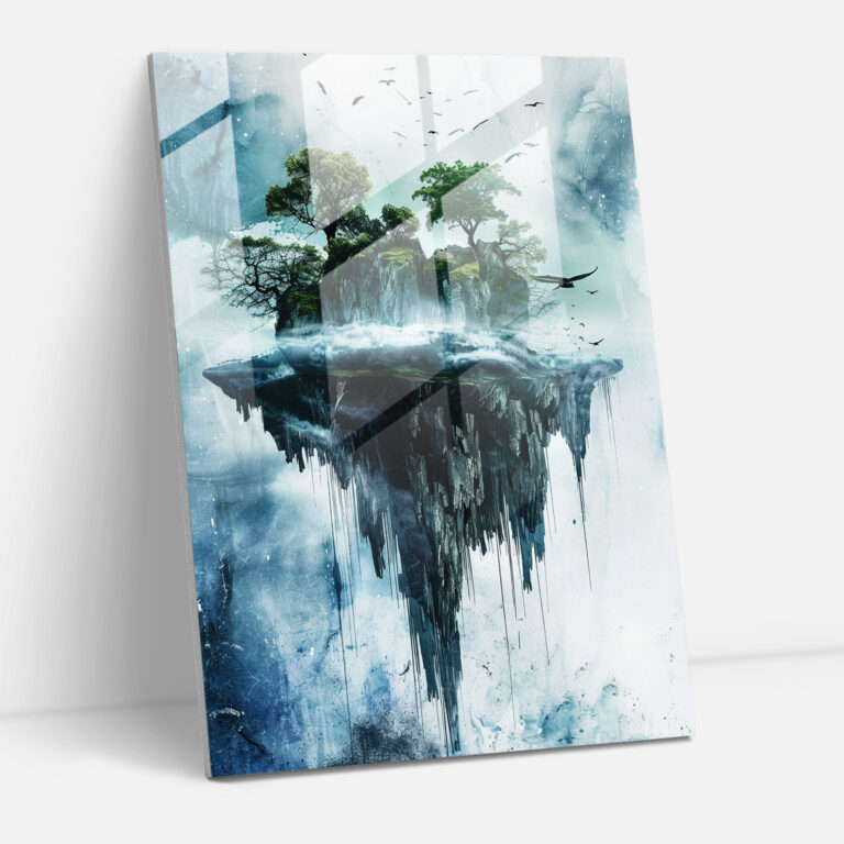 Dreamy Landscape Glass Print By Ashvin Harrison - Ashvin Harrison, Home Decoration, Wall Decoration, Modern Art