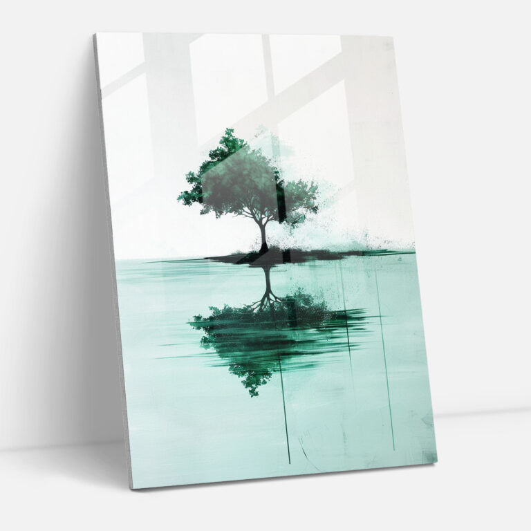 Minimalist Tree Ashvin Harrison Glass Art - Ashvin Harrison, Glass Art, Glass Print, Ashvin Harrison