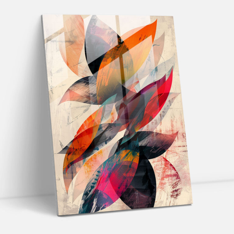 Overlapping Shapes Ashvin Harrison Glass Wall Art - Ashvin Harrison, Wall Decoration, Glass Art, Ashvin Harrison