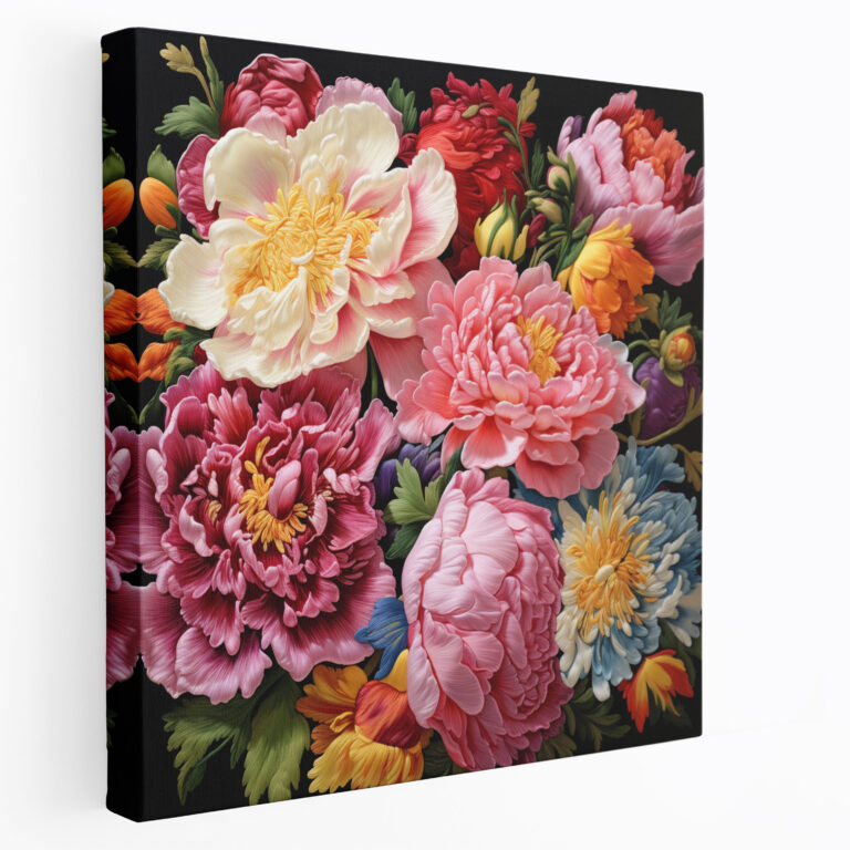 Asian Canvas Print - Exquisite Silk Embroidery Wall Art - Asian, Canvas Wall Art, Asian, Home Decoration