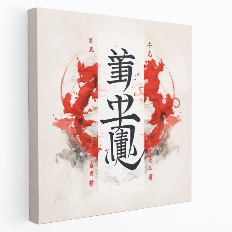 Asian Calligraphy Canvas Print - Asian, Home Decoration, Canvas Wall Art, Canvas