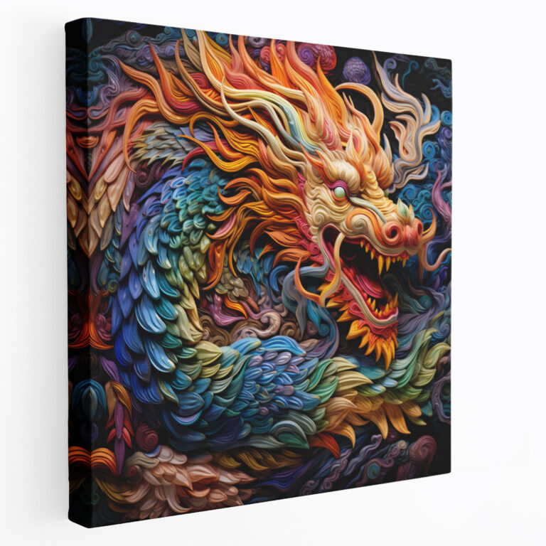 Asian Wall Decoration - Majestic Dragon - Asian, Home Decoration, Dragon, Wall Art