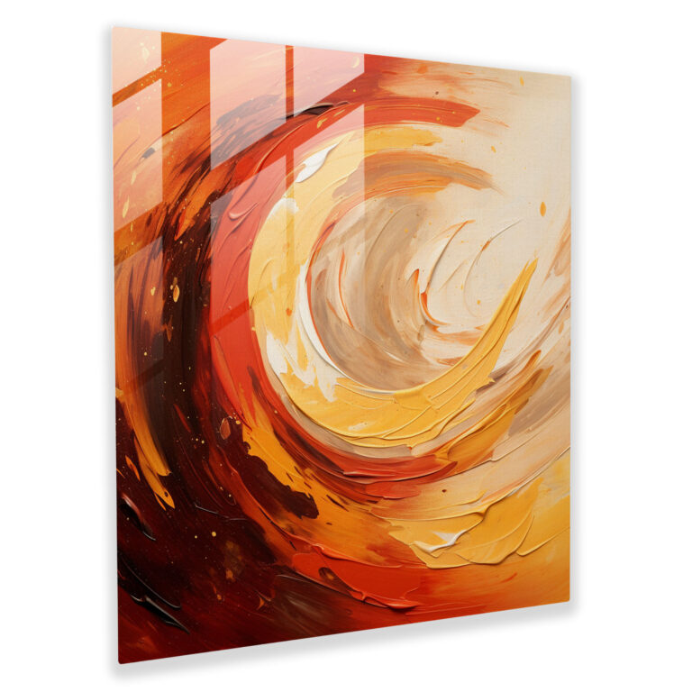 Autumn Reflections Glass Print - Autumn, Glass Print, Glass Wall Art, Autumn