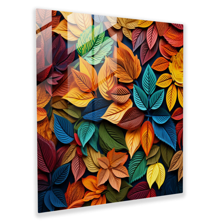 Autumn Pop Glass Print - Autumn, Autumn, Glass Art, Pop Art Design