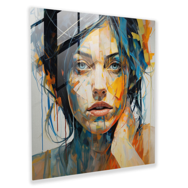 Basquiat Inspired Glass Portrait - Basquiat, Wall Decoration, Modern Art, Vibrant Colors