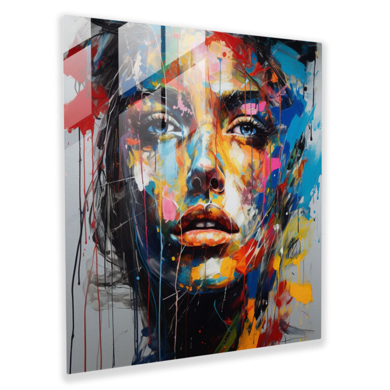Basquiat Glass Print - Emotive Neo-Expressionism - Basquiat, Personal Emotions, Modern Art, Wall Decoration