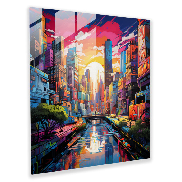 Urban Jungle Glass Wall Art - Basquiat, Graffiti-Style Art, Glass Art, Glass Print