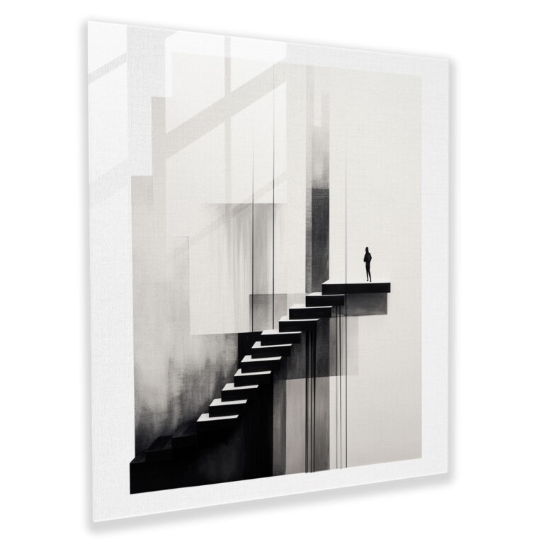 Mystic Monochrome Glass Print - Basquiat, Wall Decoration, Black And White, Glass Print