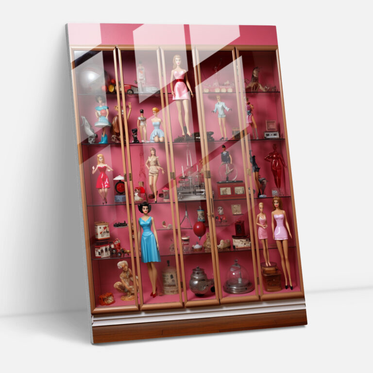 Retro Barbie Glass Wall Art - Barbie, Home Decoration, Barbie, Wall Decoration