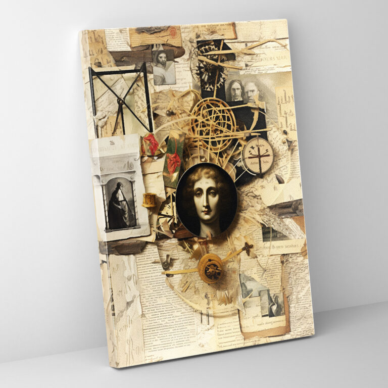 Basquiat Canvas Print - Thought-Provoking Collage Wall Art - Basquiat, Words And Symbols, Basquiat, Thought-Provoking