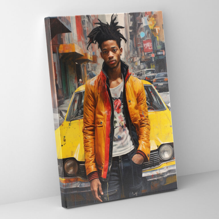 Basquiat Wall Decoration - Basquiat, Basquiat, Gritty Portrayal, Raw Urban Beauty