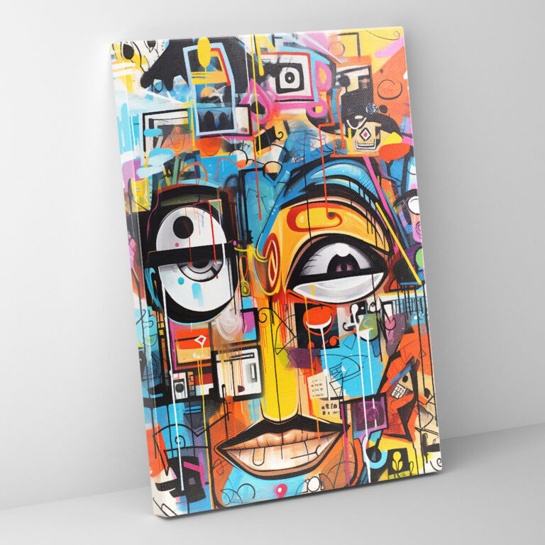 Basquiat Canvas Print - Urban Graffiti Wall Art - Basquiat, Home Decoration, Canvas, Wall Decoration