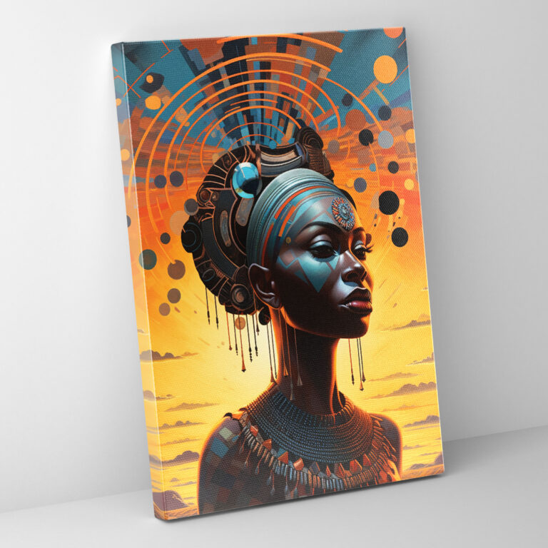 Basquiat Canvas Print - Afrofuturism Wall Art - Basquiat, Canvas Print, Cosmic Landscapes, Basquiat