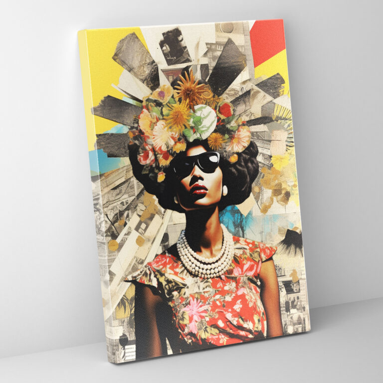 Basquiat Canvas Print - Collage Wall Art - Basquiat, Wall Art, Cultural Commentary, Canvas