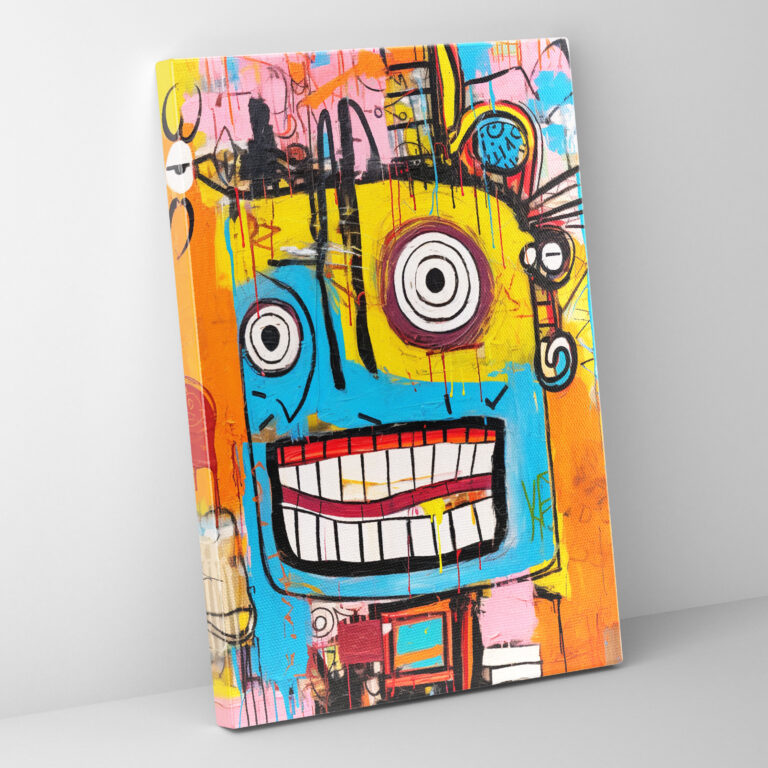 Basquiat Canvas Print - Abstract Wall Art - Basquiat, Canvas Wall Art, Wall Art, Abstract Painting