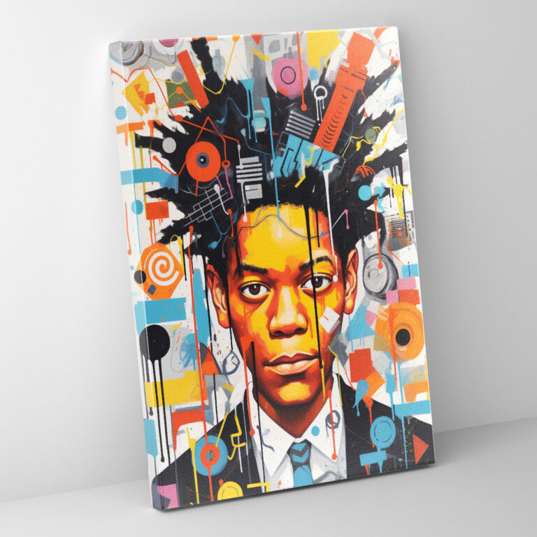 Jean-Michel Basquiat Canvas Print - Portrait Wall Art - Basquiat, Wall Art, Jean-Michel Basquiat, Wall Decoration