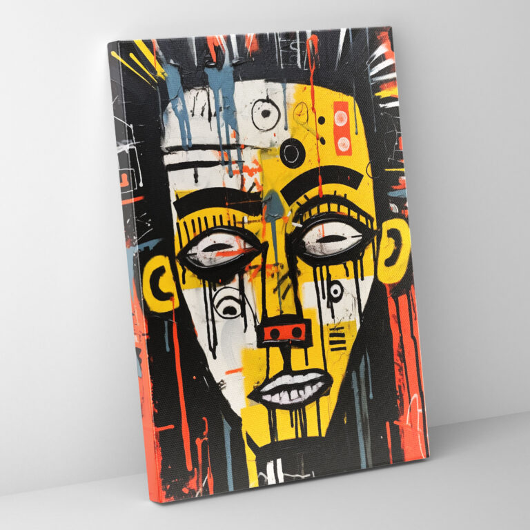 Basquiat Wall Decoration - Basquiat, Street Graffiti, Basquiat, Canvas Print