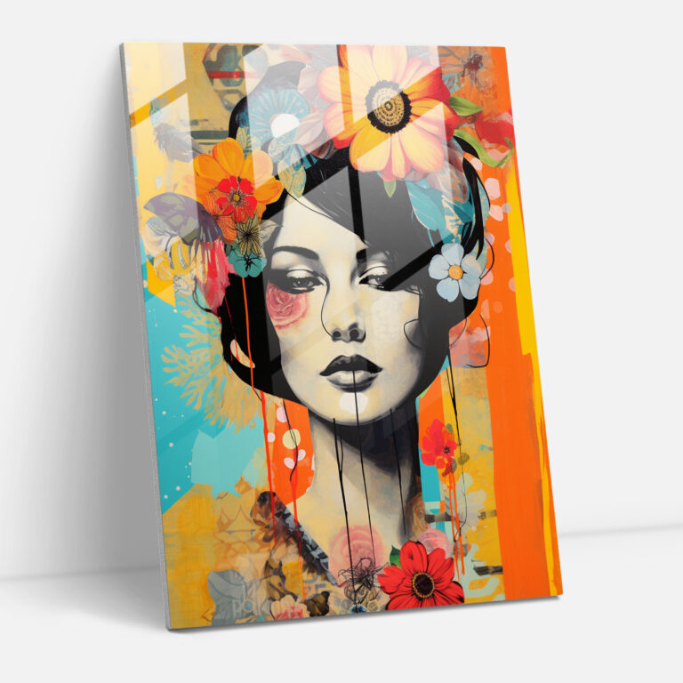 Basquiat Inspired Glass Wall Art - Basquiat, Glass Print, Basquiat, Modern Art