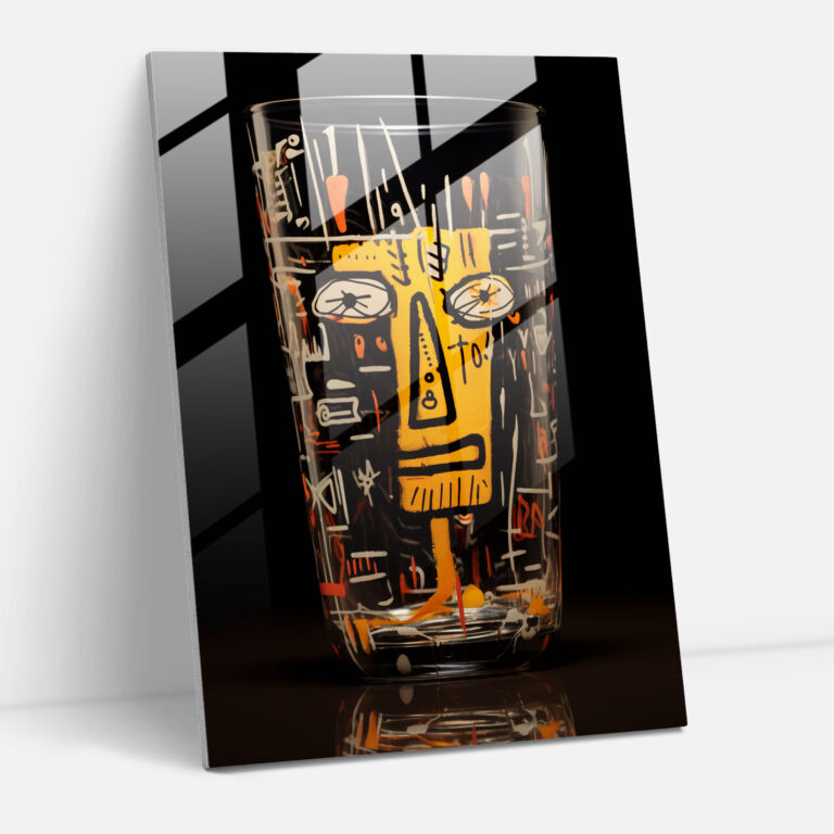 Scribbles Glass Wall Art - Basquiat, Mesmerizing, Basquiat, Glass Print