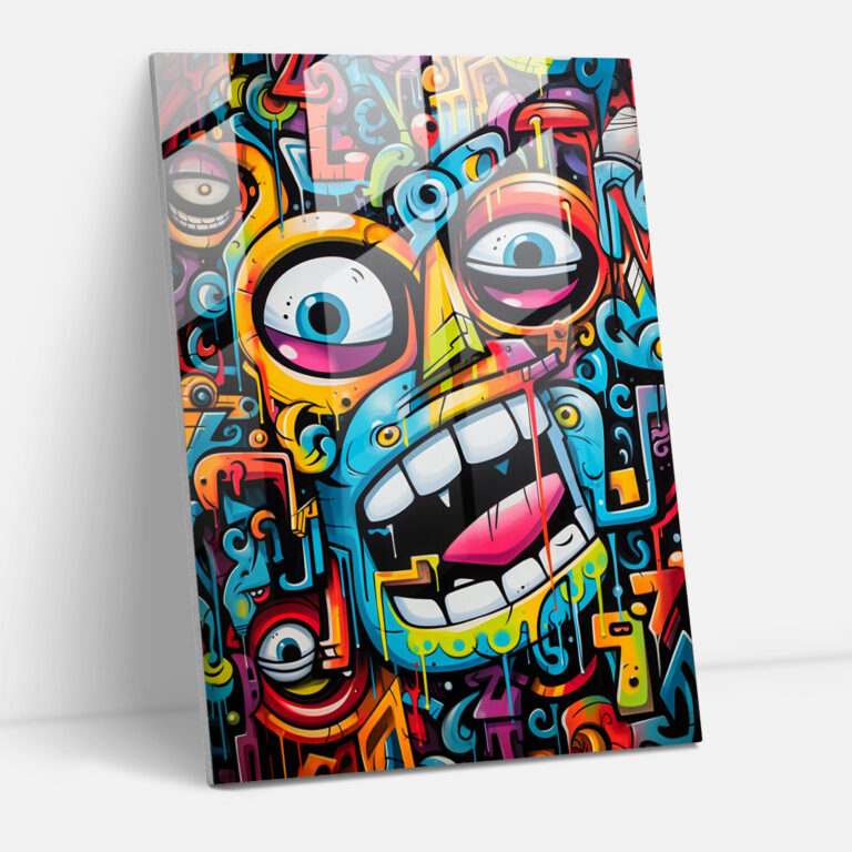Basquiat Glass Print - Basquiat, Home Decoration, Basquiat, Wall Decoration