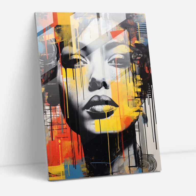 Basquiat Glass Print - Basquiat, Spray Paint, Glass Art, Wall Decoration