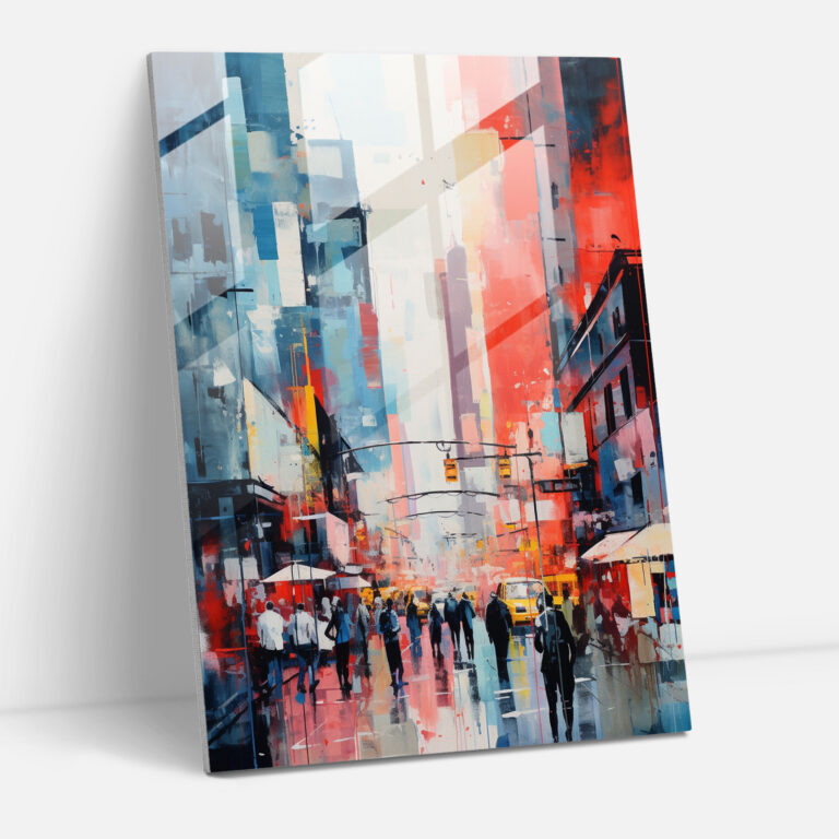 Basquiat Glass Print - Abstract Street Scene - Basquiat, Basquiat, Home Decoration, Glass Print