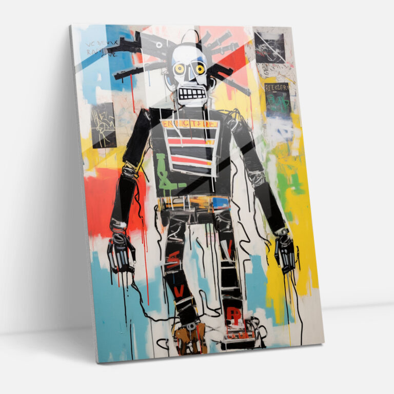 Basquiat Glass Wall Art - Symbol Of Liberation - Basquiat, Home Decoration, Basquiat, Glass Print