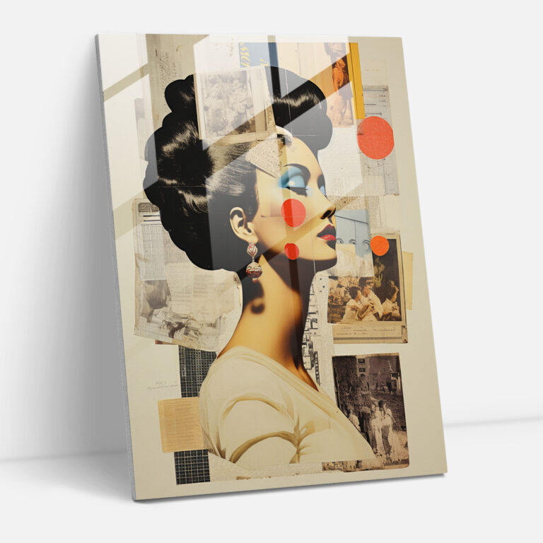 Basquiat Glass Print - Collage Of Dreams - Basquiat, Modern Art, Newspaper Clippings, Glass Print