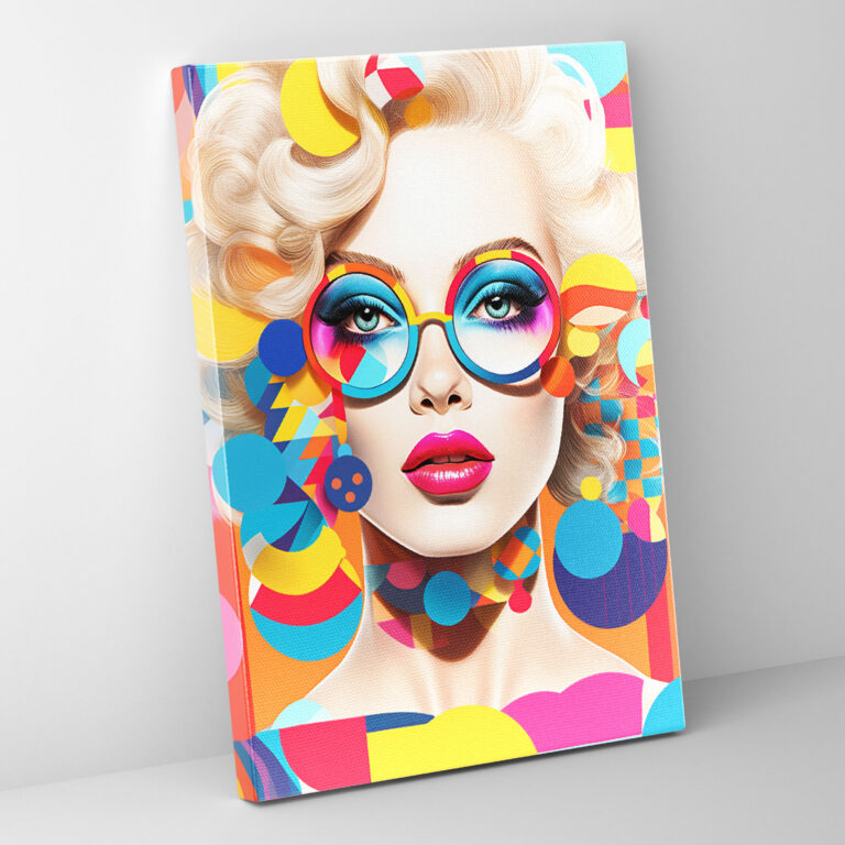 Barbie Pop Art Canvas Print - Barbie, Barbie, Digital Illustration, Wall Decoration