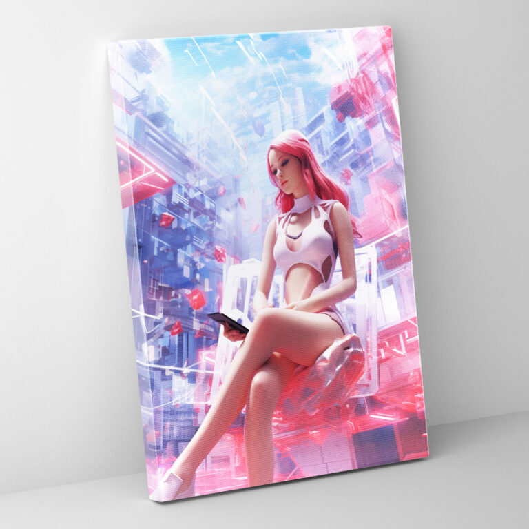 Barbie Futuristic City Canvas Print - Barbie, Wall Art, Innovation, Futuristic City