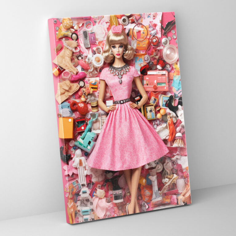 Barbie Iconic Accessories Canvas Print - Barbie, Canvas Wall Art, Home Decoration, Iconic Accessories