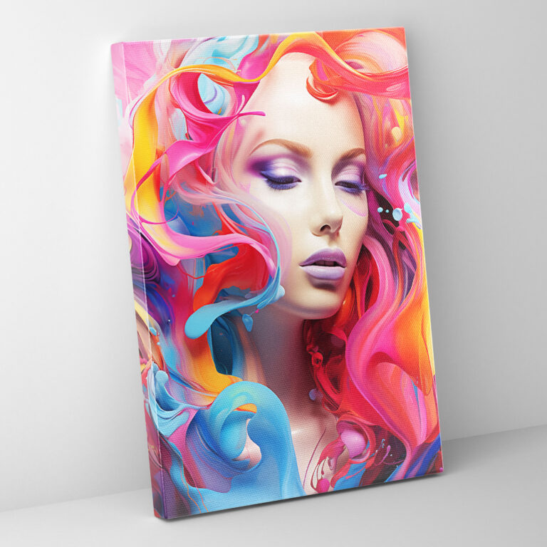 Barbie Abstract Creativity Canvas Print - Barbie, Canvas Print, Fluid Shapes, Barbie