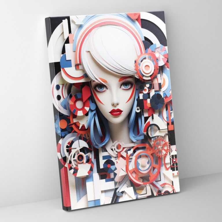 Barbie Canvas Print - Geometric Abstract Artwork Wall Art - Barbie, Wall Decoration, Wall Art, Canvas Print
