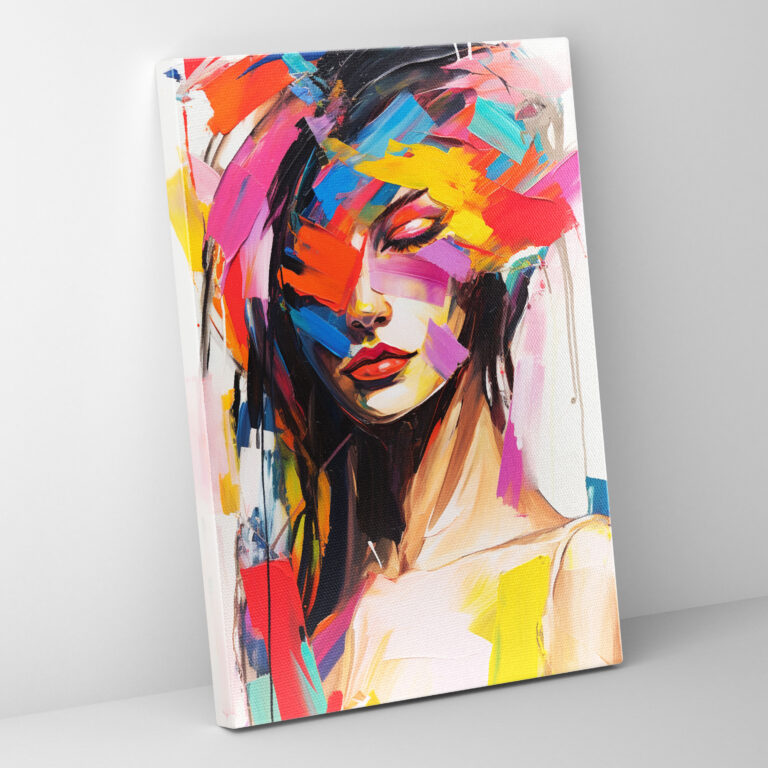 Barbie Canvas Print - Abstract Expressionist Artwork Wall Art - Barbie, Vibrant Colors, Barbie, Canvas