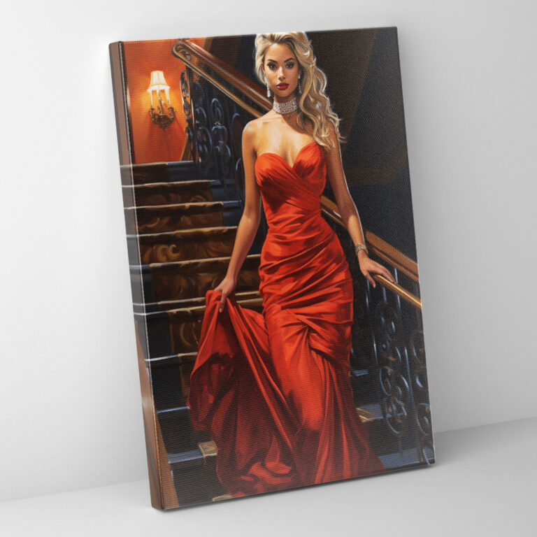 Barbie Canvas Print - Red Carpet Glamour - Barbie, Red Carpet, Home Decoration, Canvas Print
