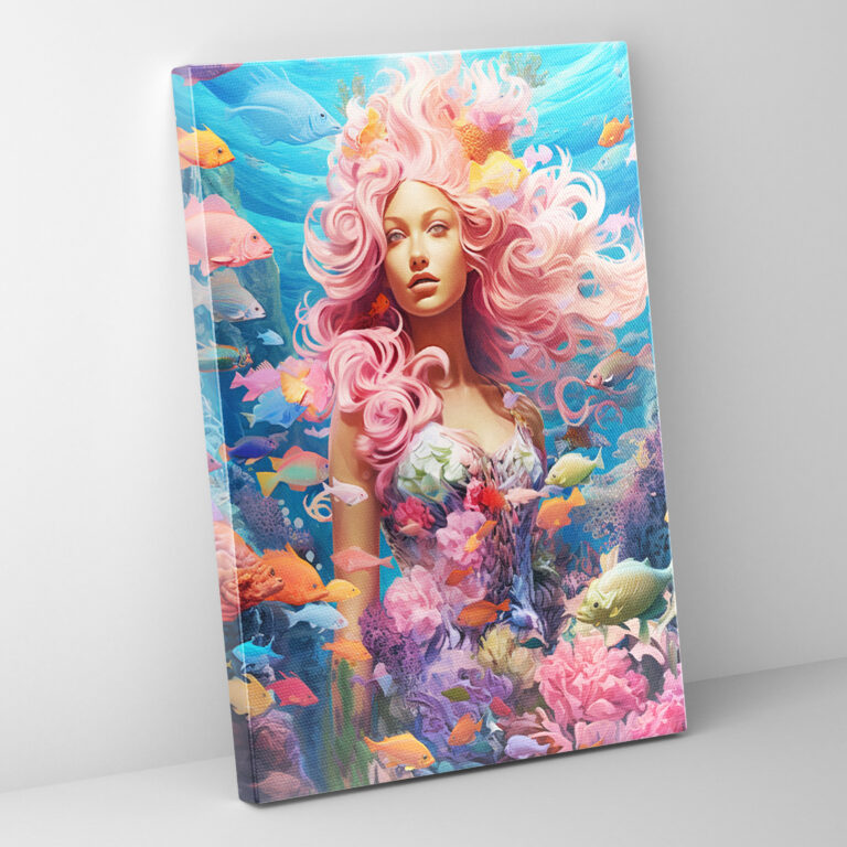 Barbie Canvas Print - Mermaid Magic - Barbie, Wall Art, Home Decoration, Barbie