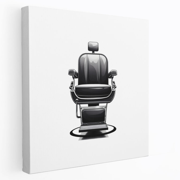 Barber Modern Minimalist Canvas Print - Barber, Canvas, Barber, Canvas Wall Art
