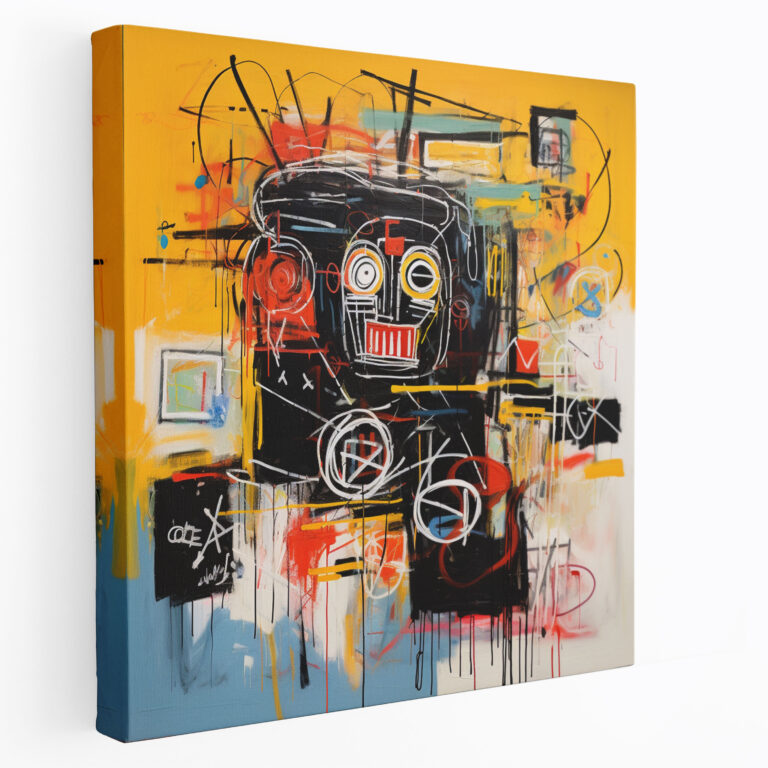 Basquiat Canvas Print - Urban Energy - Basquiat, Abstract Expressionism, Basquiat, Home Decoration