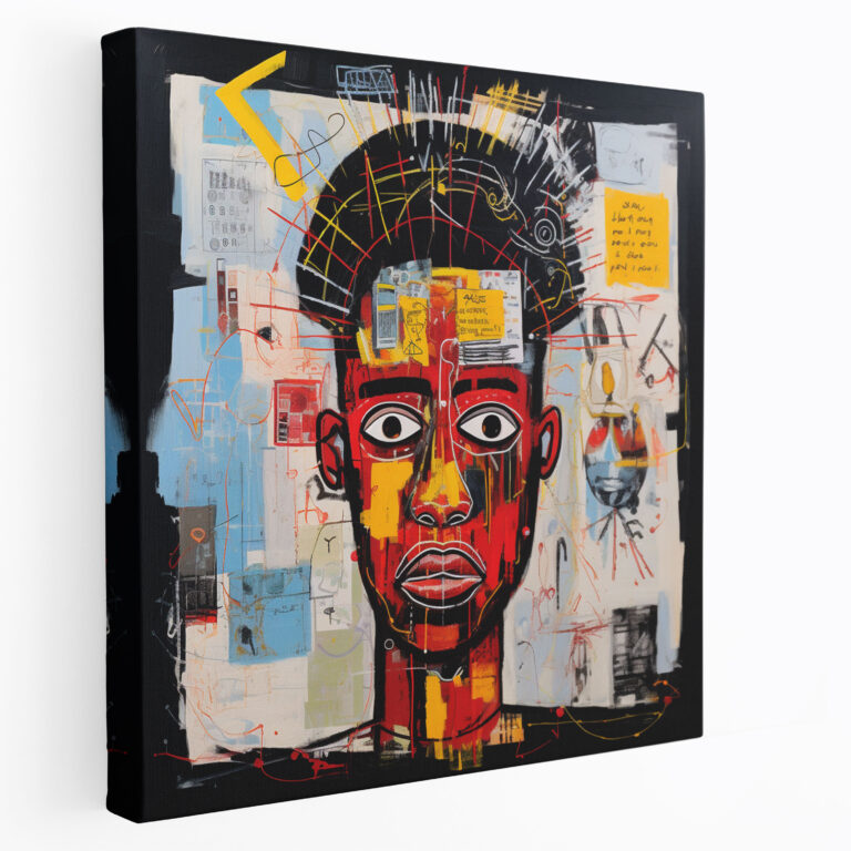 Basquiat Wall Art - Powerful Portraits - Basquiat, Canvas Print, Canvas Wall Art, Powerful Portrait