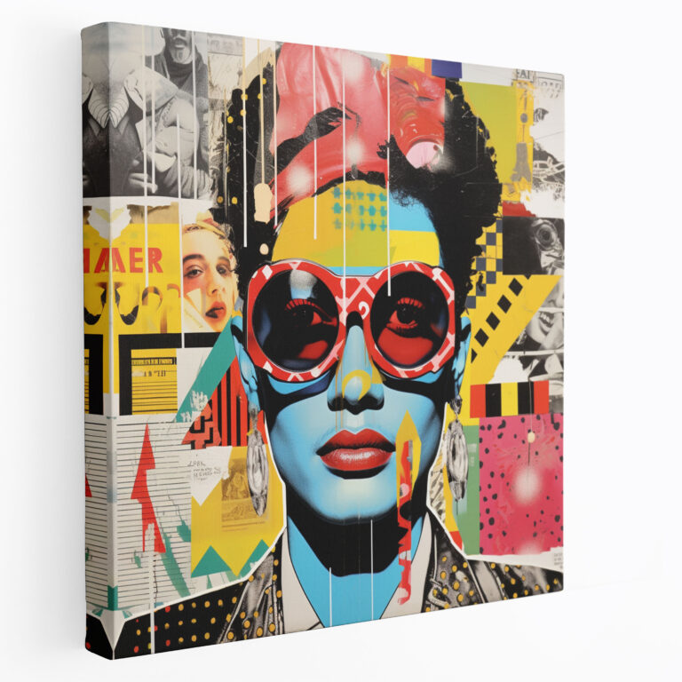 Basquiat Canvas Print - Cultural Collage - Basquiat, Wall Decoration, Bold Images, Canvas