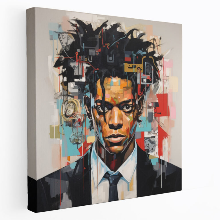 Basquiat Canvas Print - Surreal Reflections - Basquiat, Canvas Print, Basquiat, Figurative Art