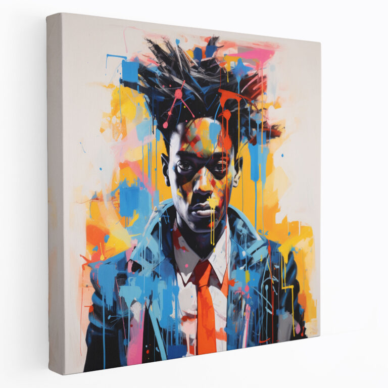 Basquiat Portraiture Canvas Print - Basquiat, Wall Art, Canvas Wall Art, Canvas Print