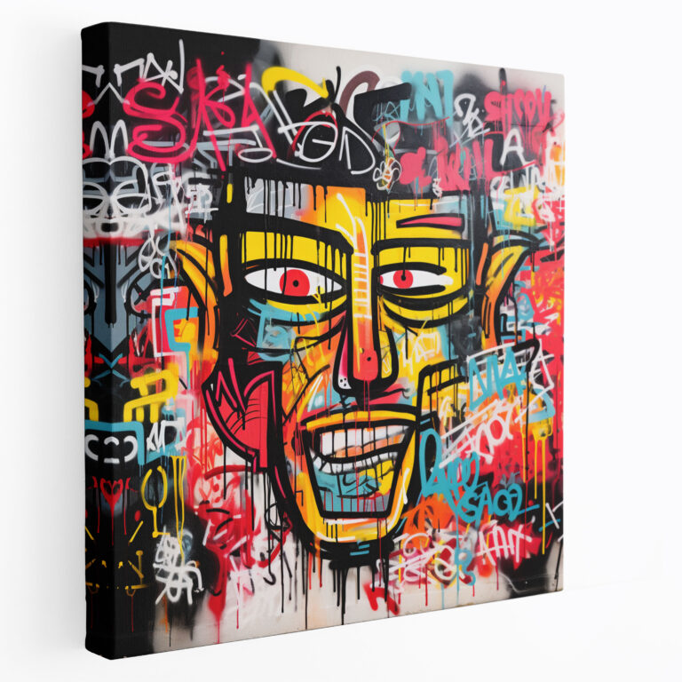Basquiat Wall Art - Bold Graffiti-Style Lettering With Iconic Quotes - Basquiat, Wall Art, Basquiat, Canvas Artwork