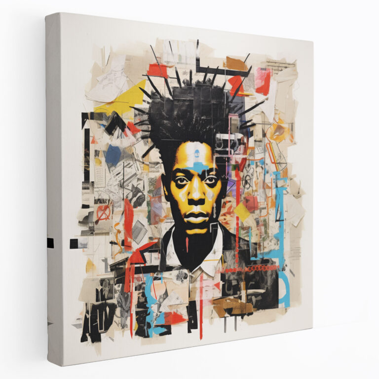 Basquiat Canvas Print - Collage Of Famous Artworks In Homage To Creativity - Basquiat, Canvas Print, Home Decoration, Famous Artworks