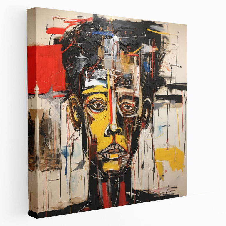 Basquiat Canvas Print - Abstract Human Anatomy Wall Art - Basquiat, Masterpiece, Unique Design, Human Anatomy