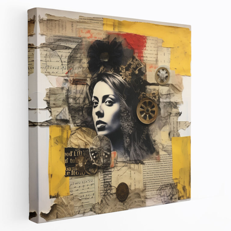 Basquiat Canvas Print - Mixed Media Collage Wall Art - Basquiat, Home Decoration, Layered, Basquiat