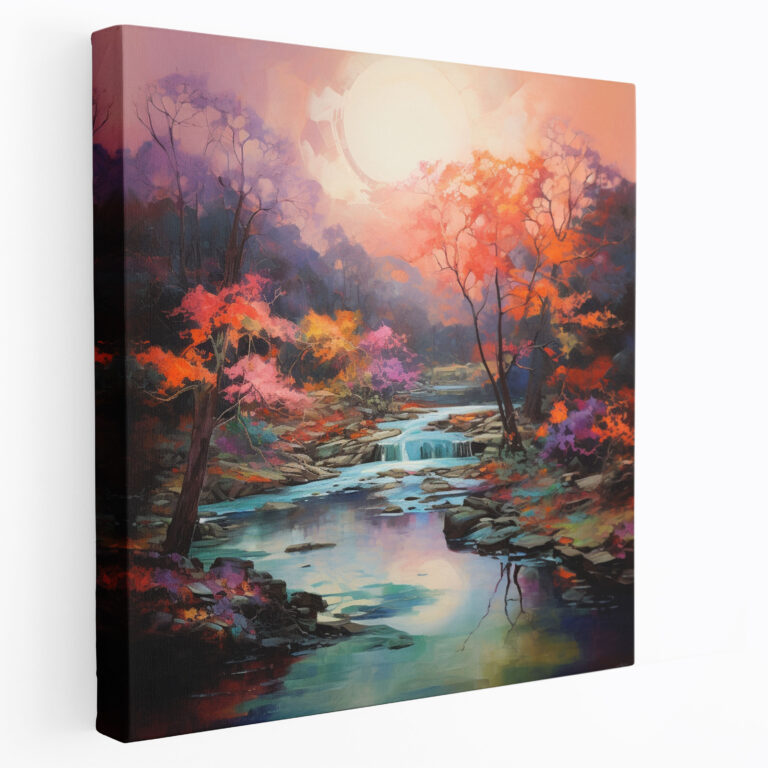 Basquiat Canvas Print - Impressionist Landscape Wall Art - Basquiat, Impressionist Landscape, Home Decoration, Wall Decoration